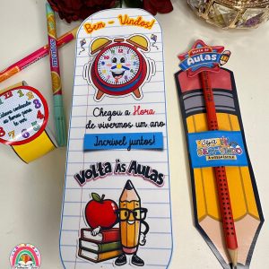 LEMBRANCINHA RELÓGIO VOLTA ÀS AULAS