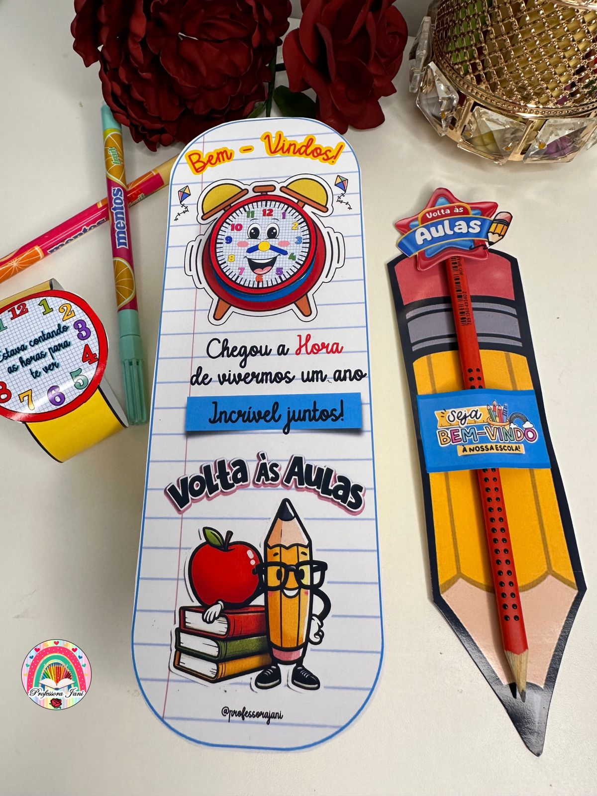 LEMBRANCINHA RELÓGIO VOLTA ÀS AULAS