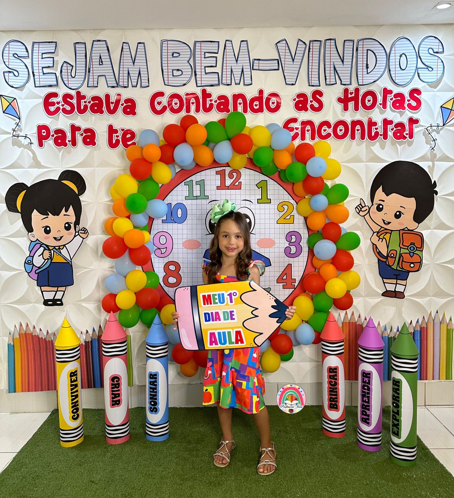 PAINEL RELÓGIO VOLTA ÁS AULAS - Imagem 10