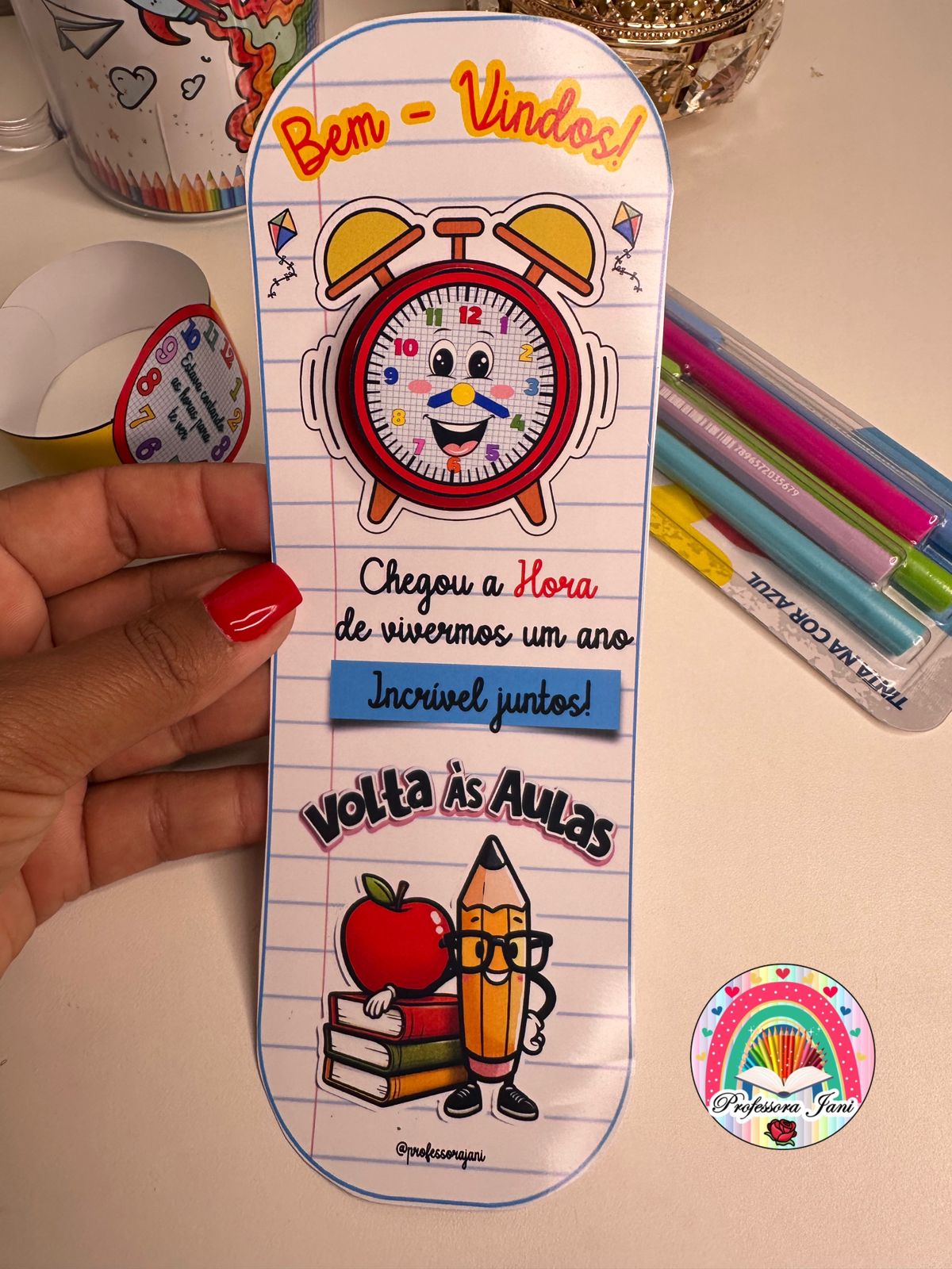 LEMBRANCINHA RELÓGIO VOLTA ÀS AULAS - Imagem 2