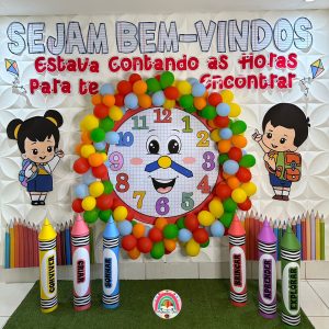 PAINEL VOLTA ÀS AULAS RELOGIO