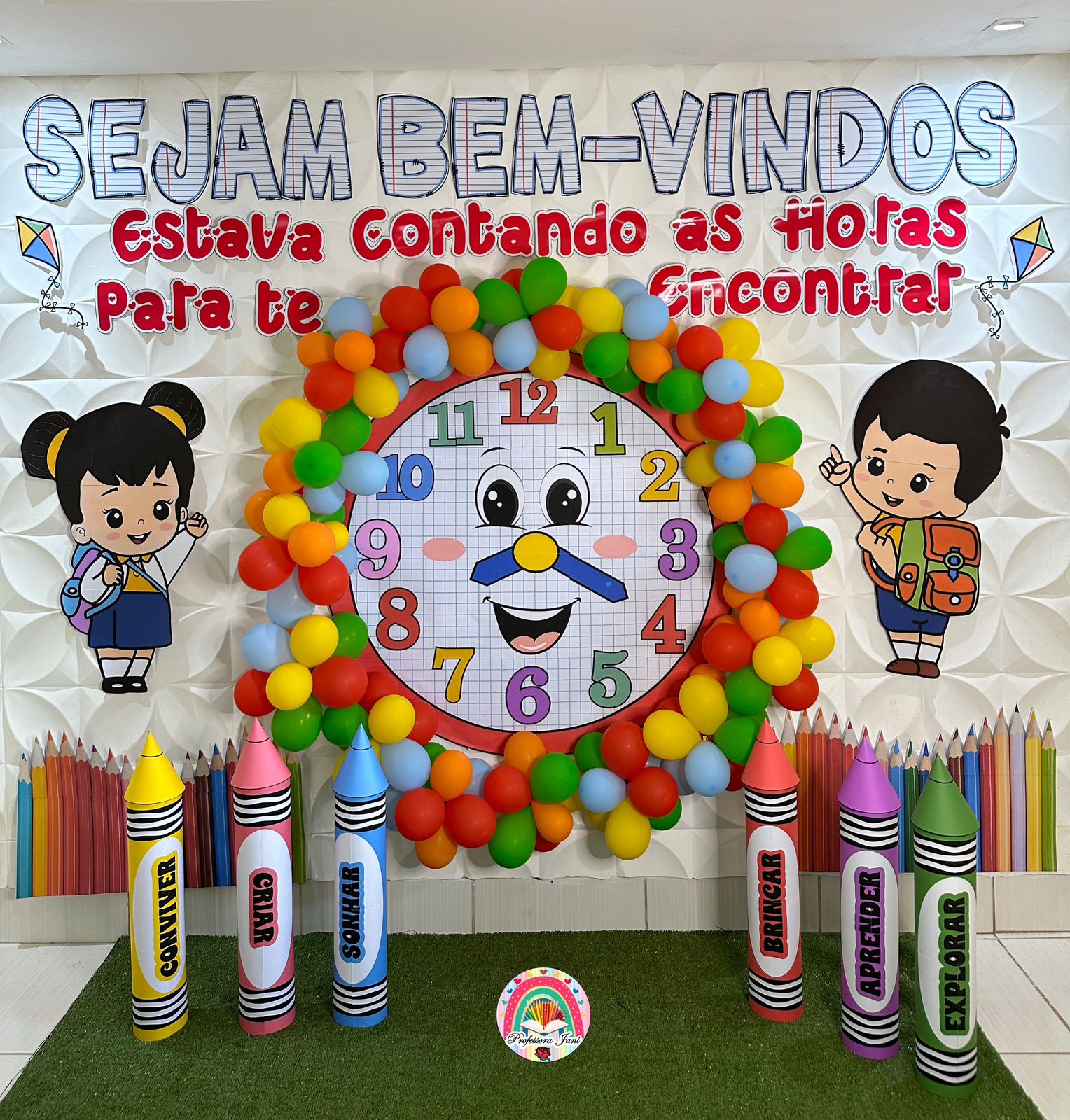 PAINEL VOLTA ÀS AULAS RELOGIO