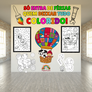PAINEL FÉRIAS BOBBI GOODES COLORIR