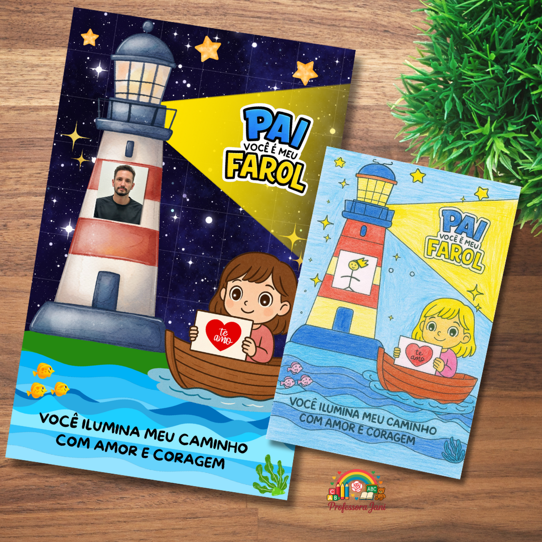 CARTÃO DIA DOS PAIS - TEMA MEU FAROL