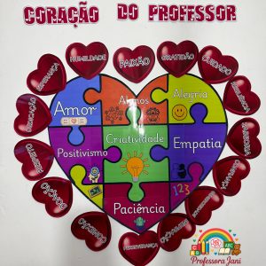 CARTAZ CORAÇÃO DO PROFESSOR