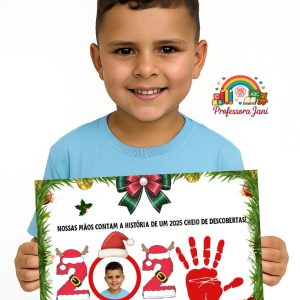 PLAQUINHA NATALINA GRATUITA