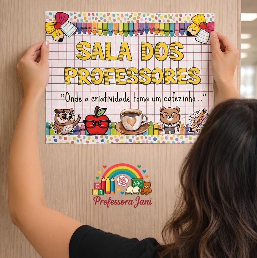 PLACAS ORGANIZAÇÃO AMBIENTE ESCOLAR
