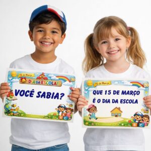 PLAQUINHAS HOMENAGEM DIA DA ESCOLA