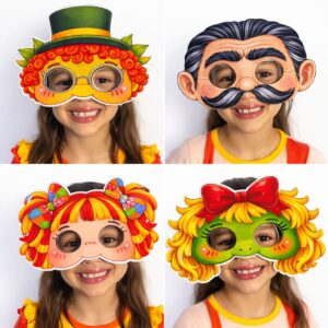 KIT DE MÁSCARAS DIA DO LIVRO INFANTIL