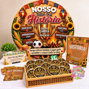 KIT ENCERRAMENTO SEMESTRE  NOSSO TIME FEZ HISTÓRIA