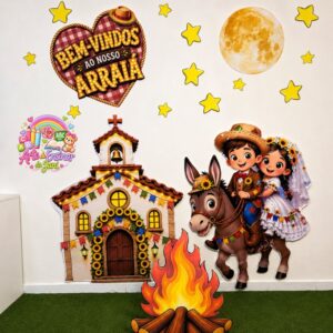 PAINEL JUNINO CASAL CAIPIRA