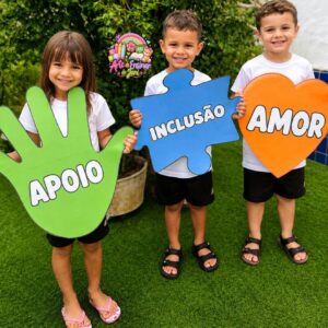 TRIO PLAQUINHAS INCLUSÃO