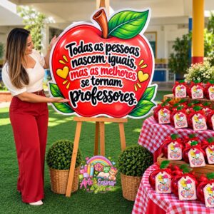 PAINEL DIA DOS PROFESSORES – TEMA MAÇÃ